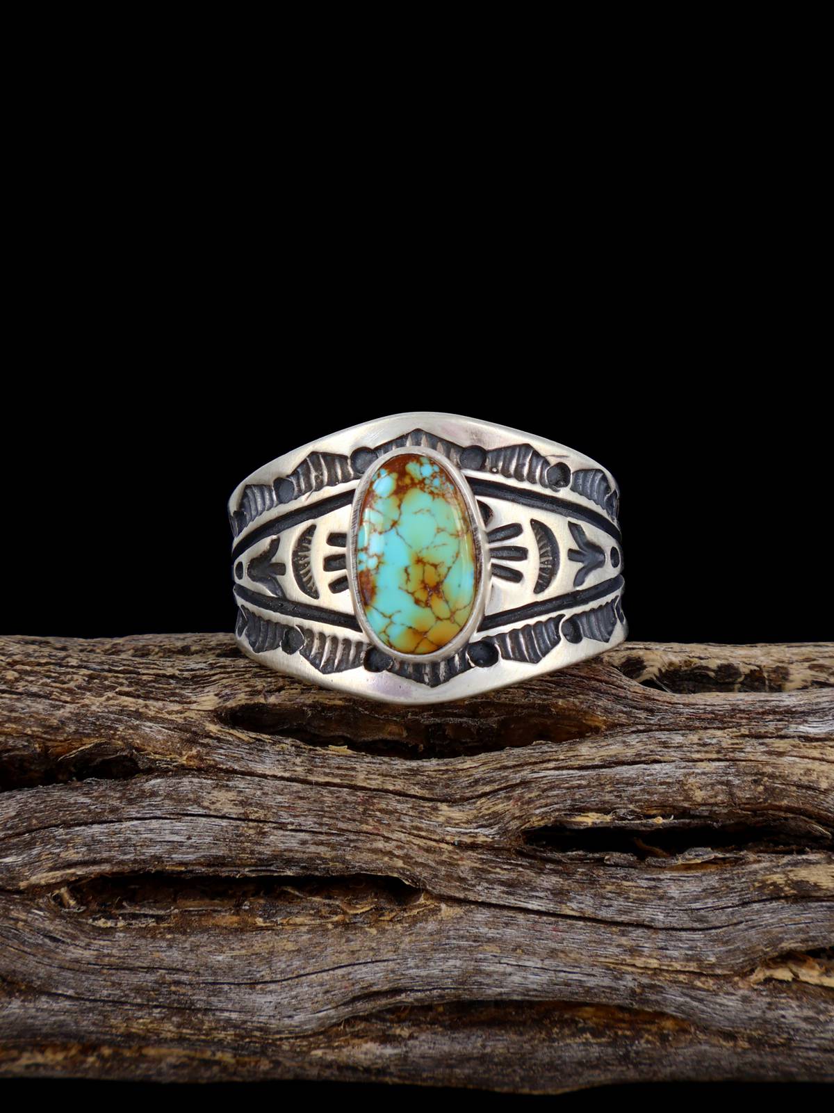 Natural Royston Turquoise Sterling Silver Ring Size 10