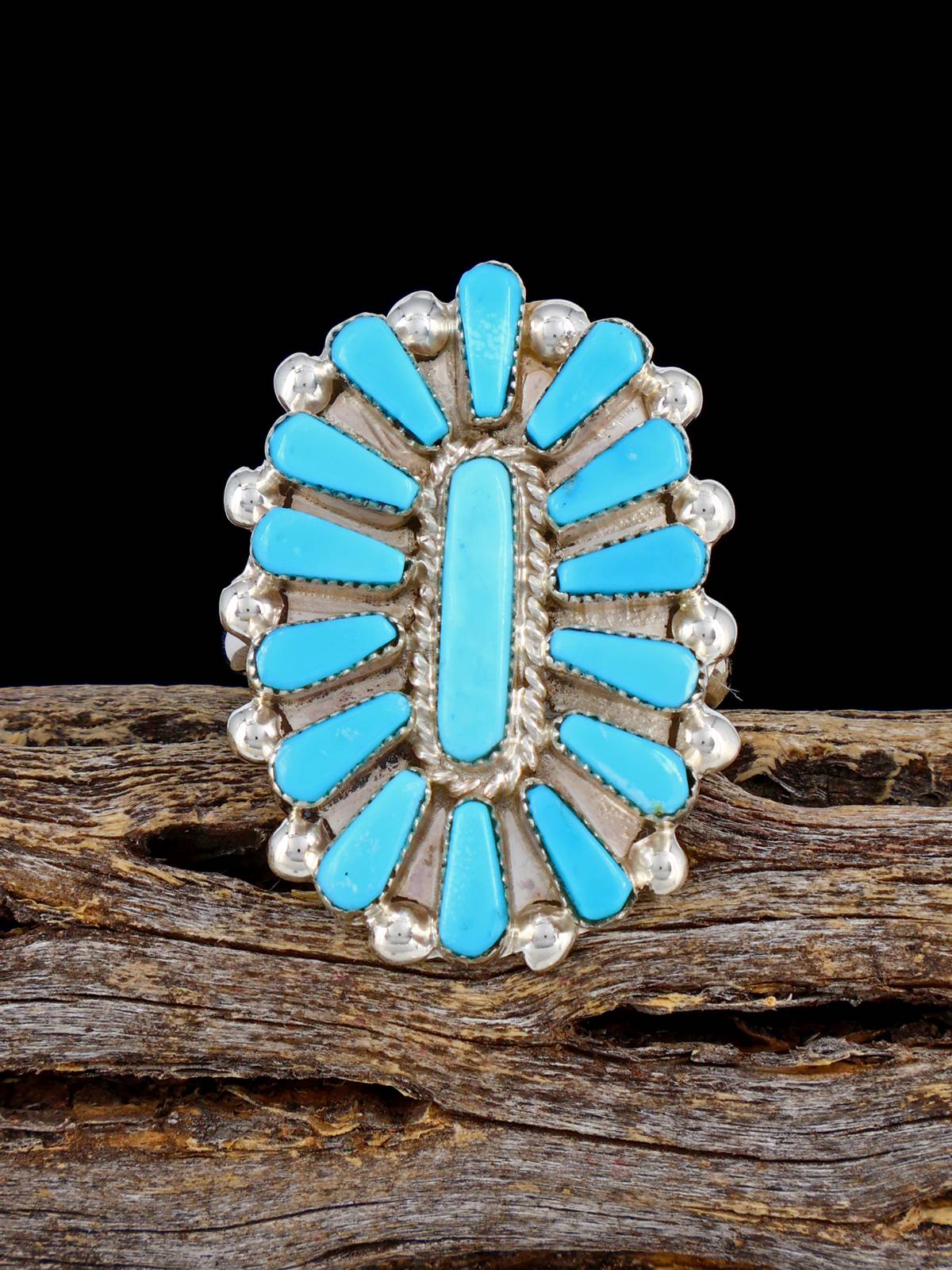 Anillo de coral Zuni, talla 8