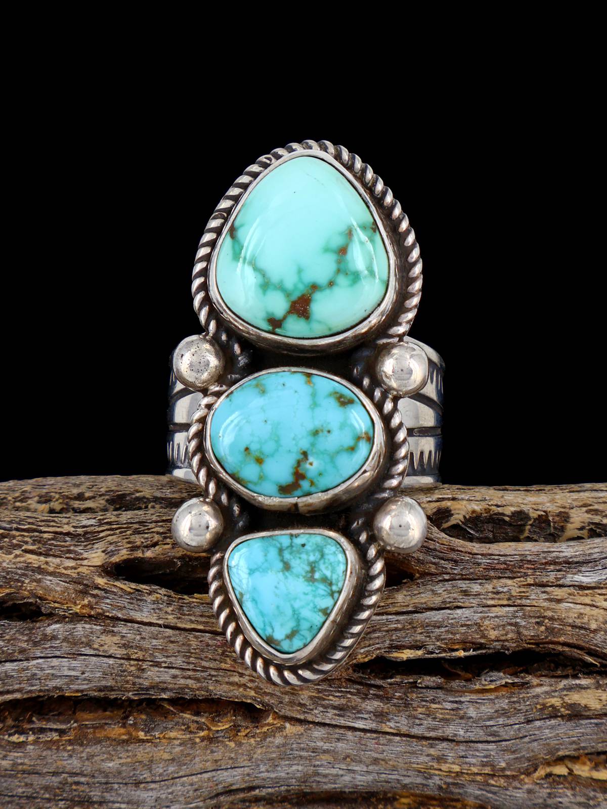 Anillo Kingman Turquesa, Talla 8