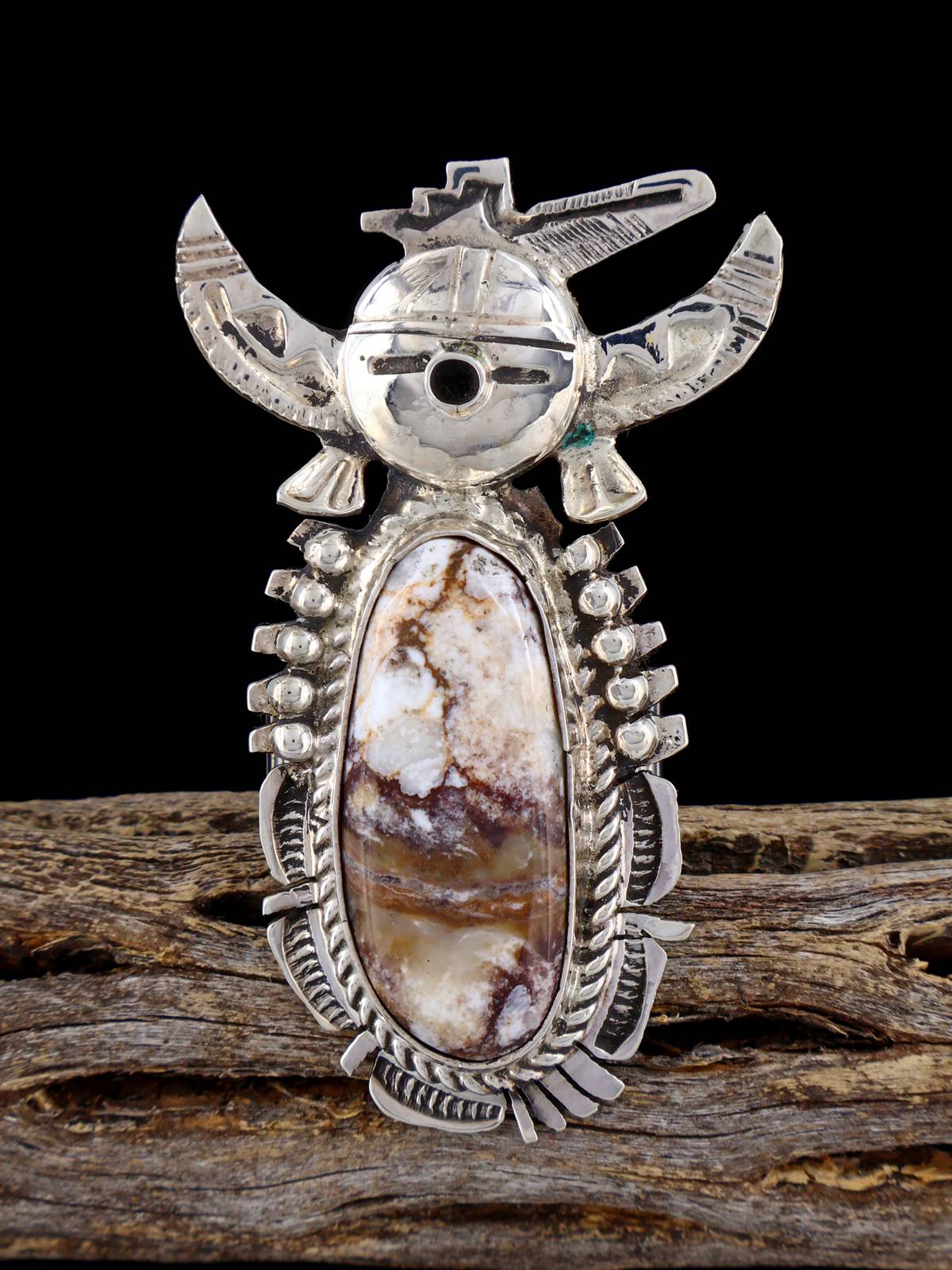 Anillo Navajo #8 Turquesa Kachina, Tamaño 8