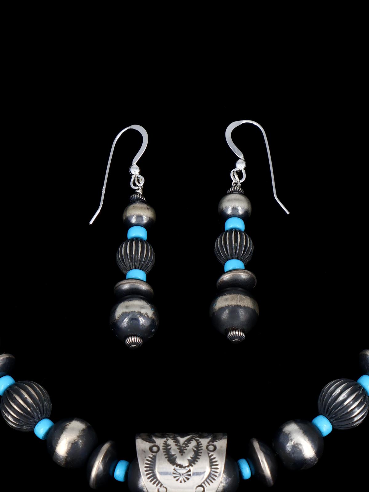 Colgante Nativo Americano de Plata de Ley Natural Royston Turquesa Kachina