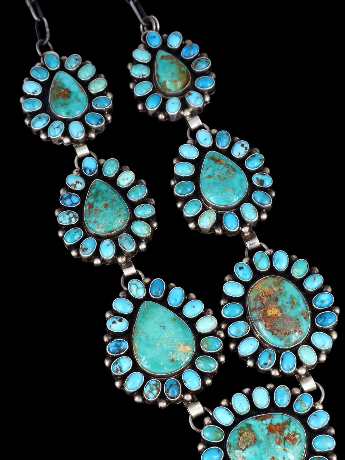 Native American Jewelry Royston Turquoise Lariat Necklace