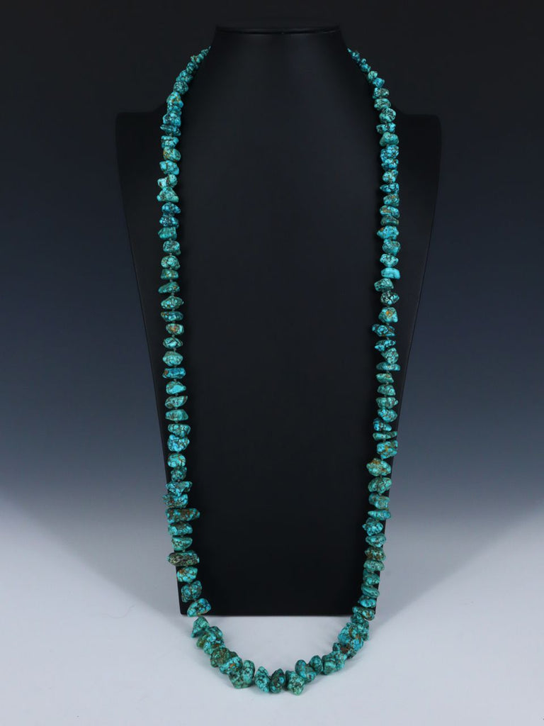 Vintage Native American Turquoise Chunky Nugget Necklace - PuebloDirect.com