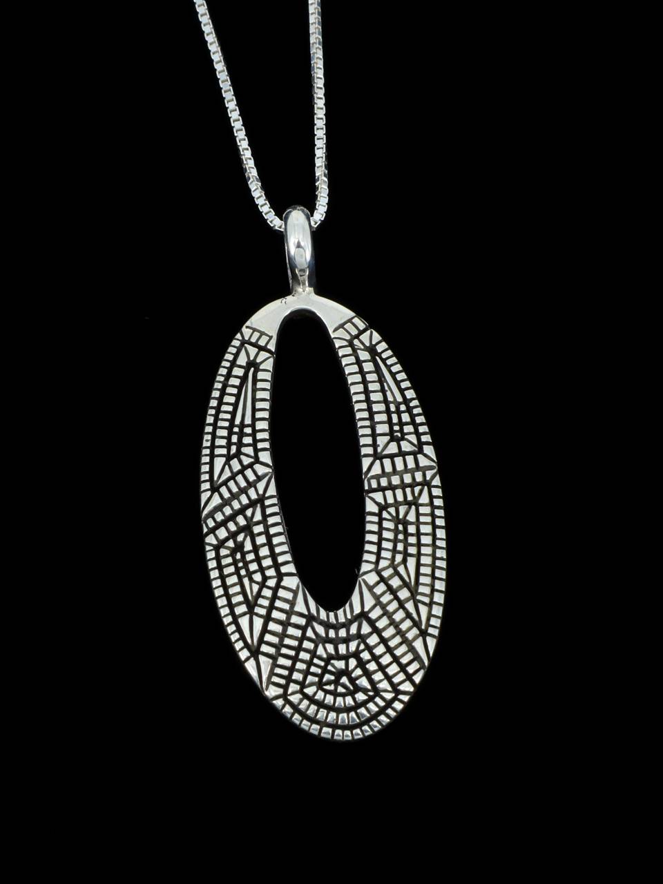 Native American Jewelry Sculpted Sterling Silver Pendant - PuebloDirect.com