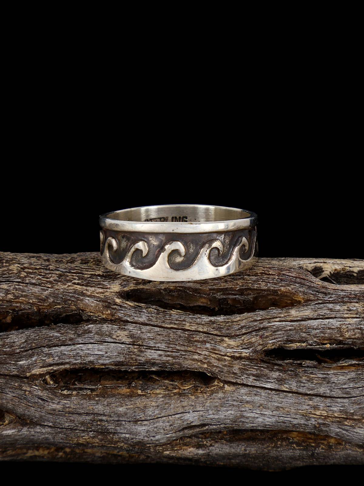 Estate Sterling Silver Overlay Ring, Size 7 3/4
