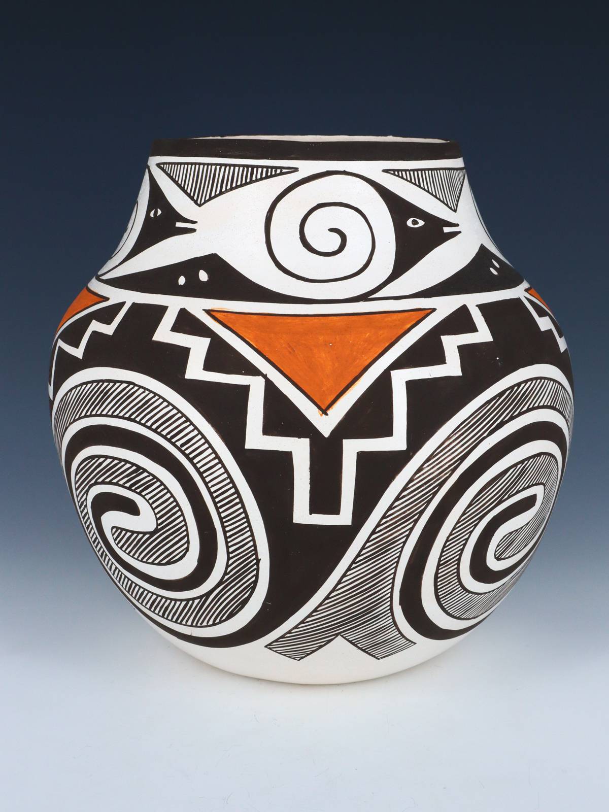 Laguna Pueblo Hand Coiled Pottery Olla - PuebloDirect.com