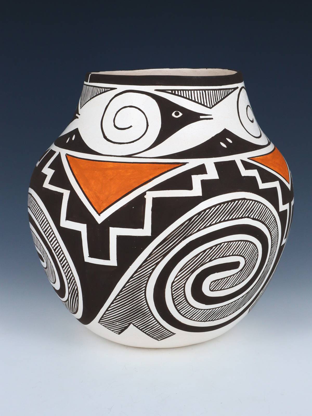 Laguna Pueblo Hand Coiled Pottery Olla - PuebloDirect.com