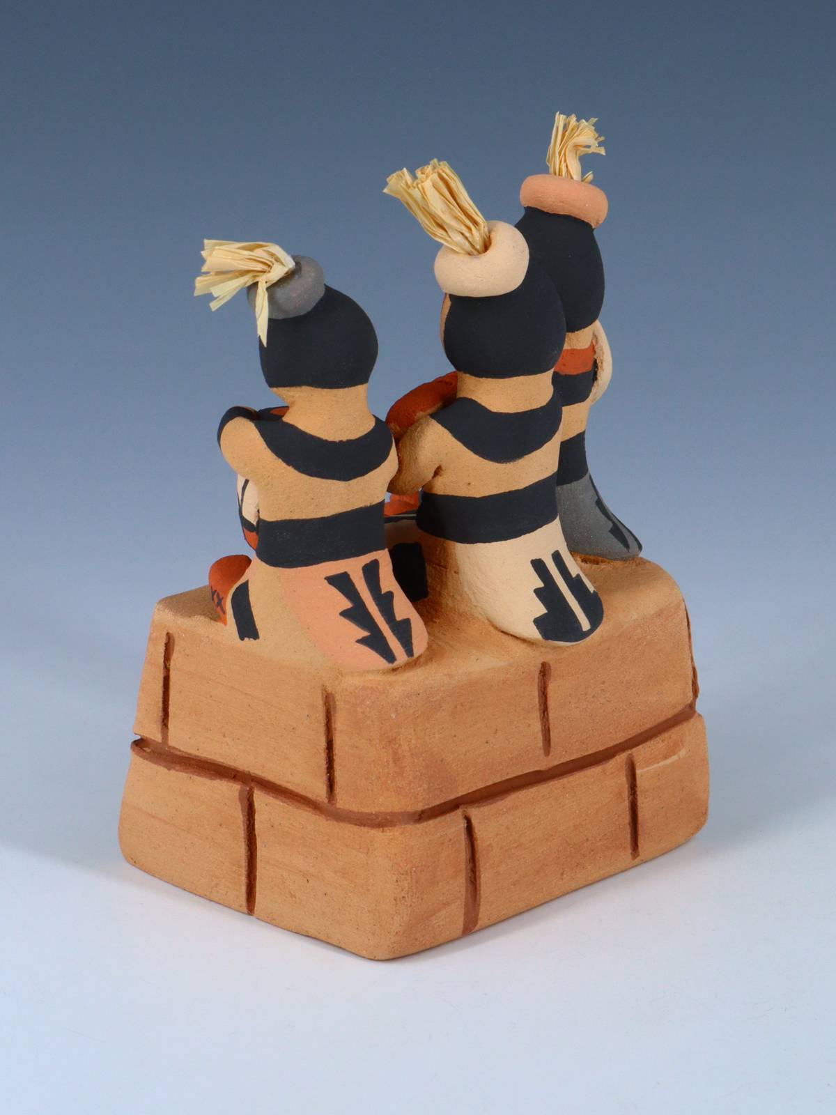 Jemez Pueblo Pottery Three Children Storyteller - PuebloDirect.com