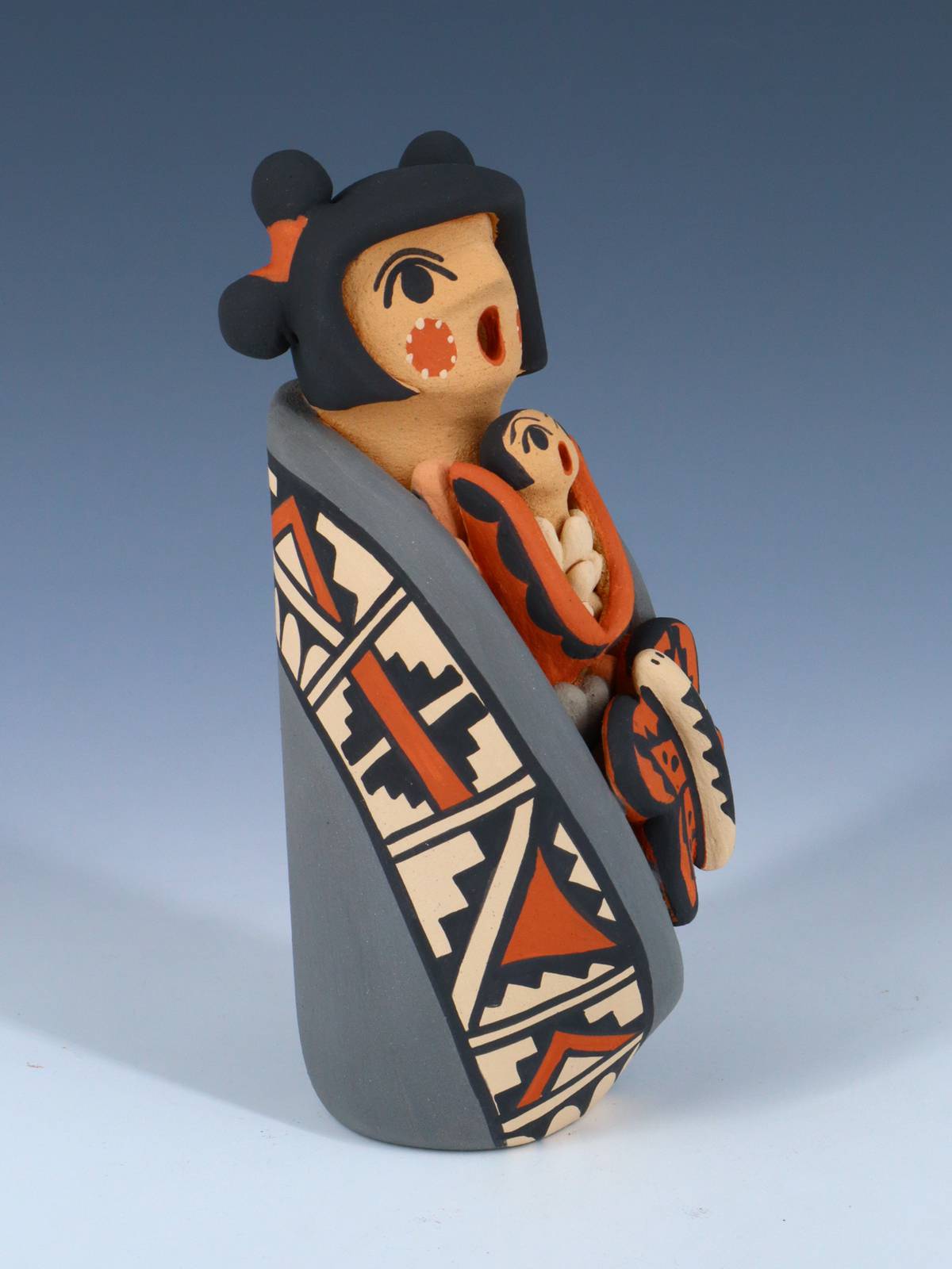 Jemez Pueblo Pottery One Baby Storyteller - PuebloDirect.com