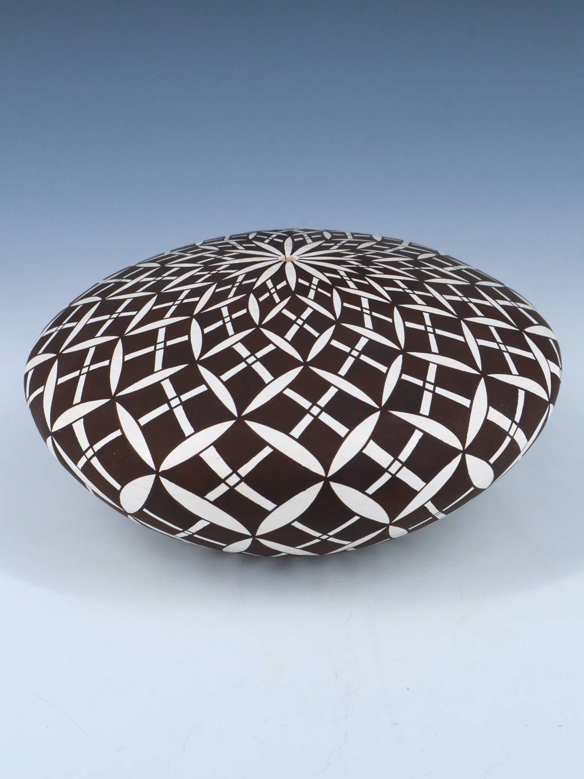 Hand Made Acoma Pueblo Pottery Eye Dazzler Seed Pot - PuebloDirect.com