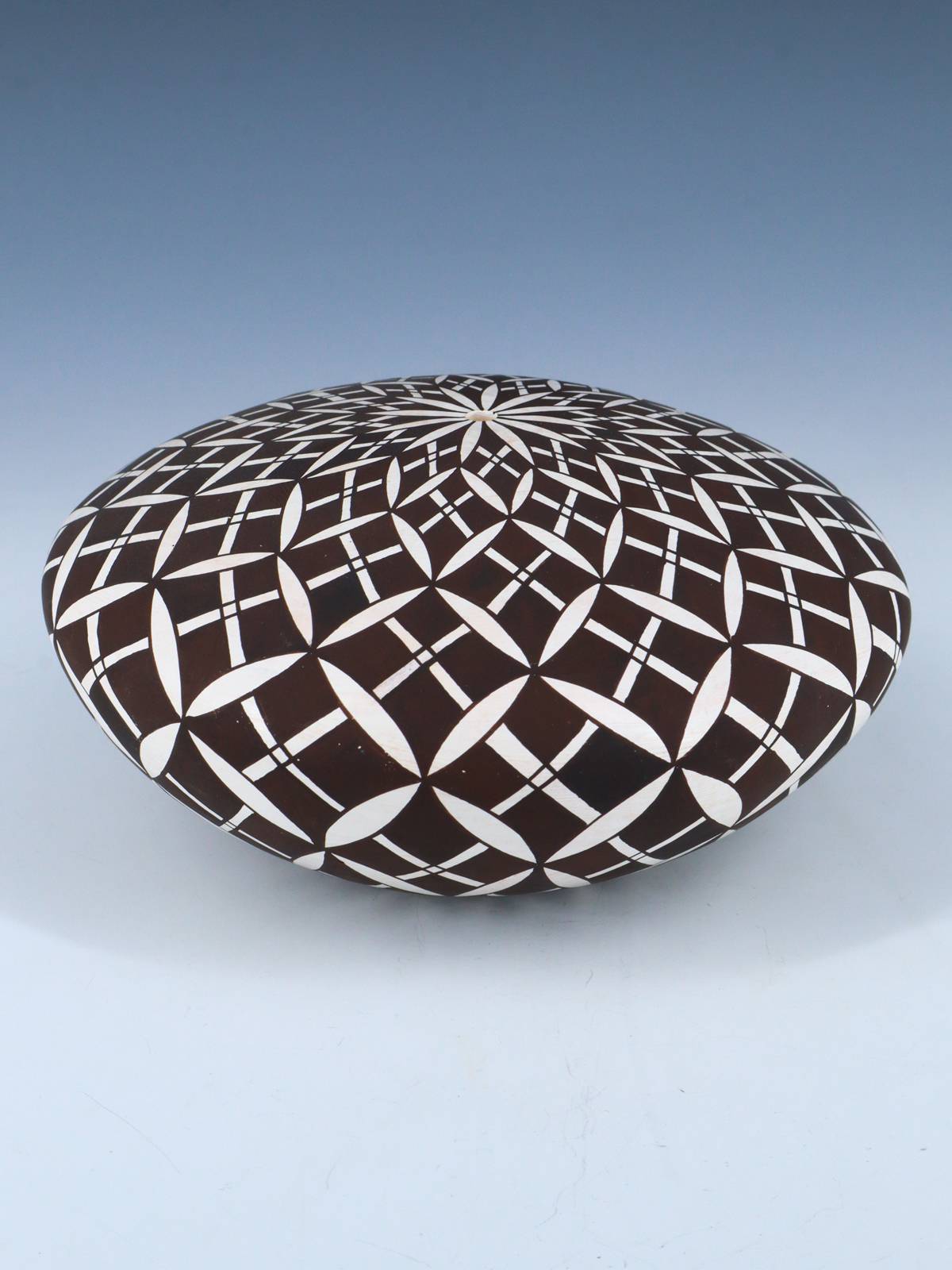Hand Made Acoma Pueblo Pottery Eye Dazzler Seed Pot - PuebloDirect.com