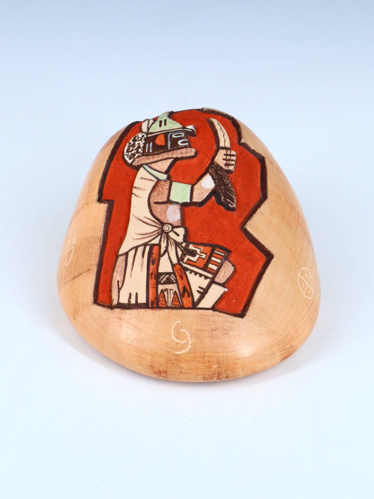 Hopi Hand Coiled Carved Kachina Pottery - PuebloDirect.com