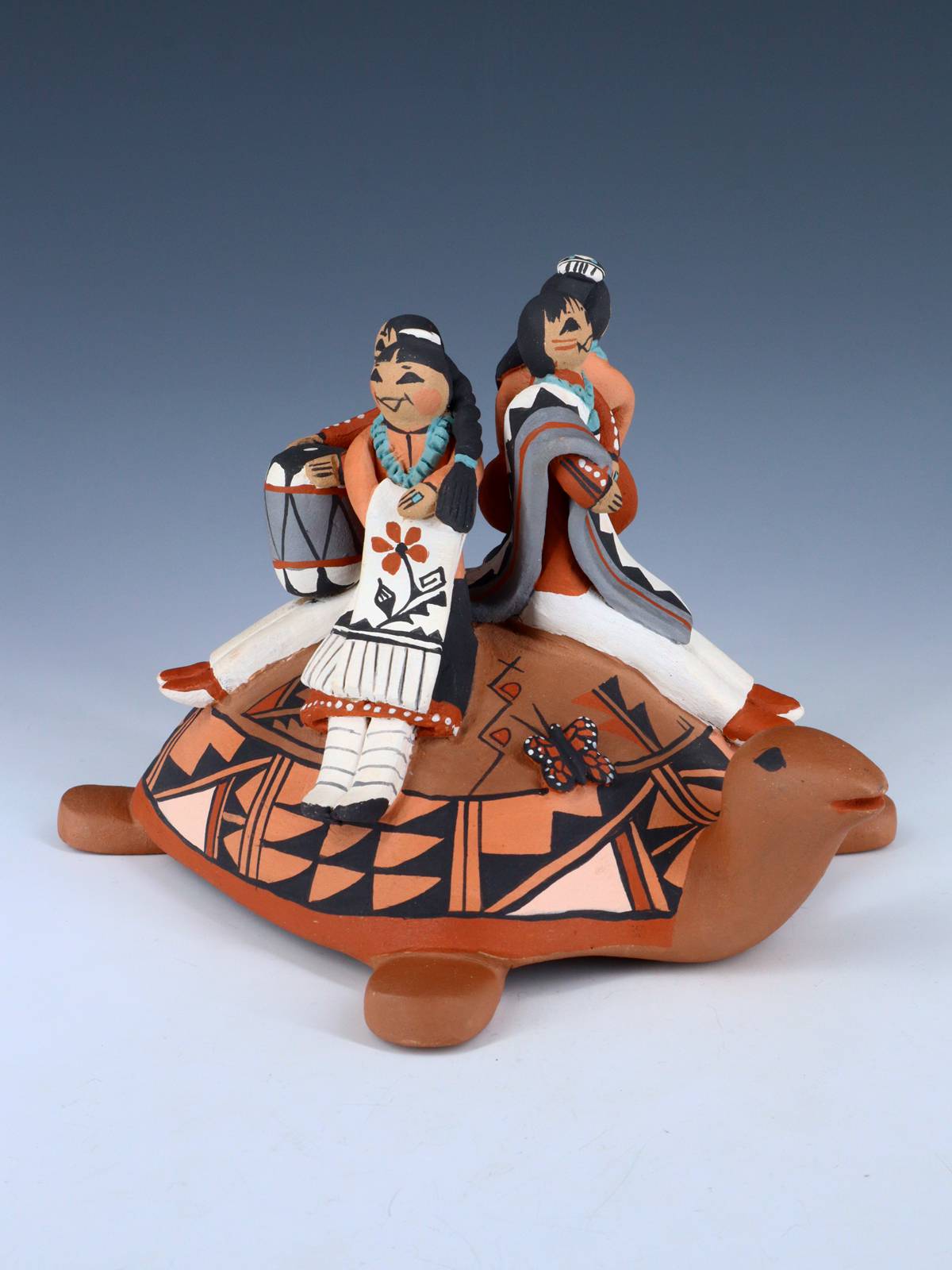 Jemez Pueblo Pottery Turtle Storyteller - PuebloDirect.com