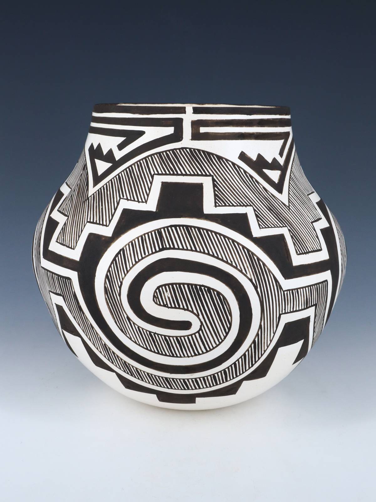 Laguna Pueblo Hand Coiled Pottery Olla - PuebloDirect.com