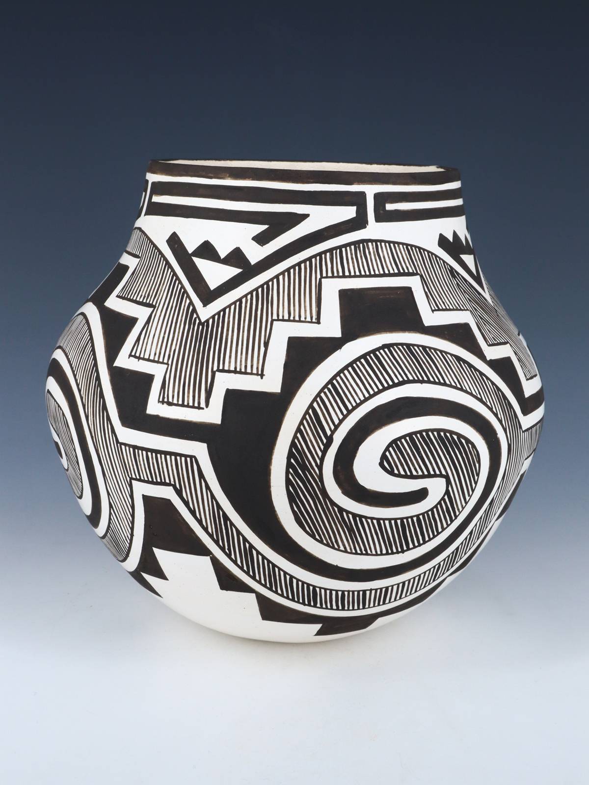 Laguna Pueblo Hand Coiled Pottery Olla - PuebloDirect.com