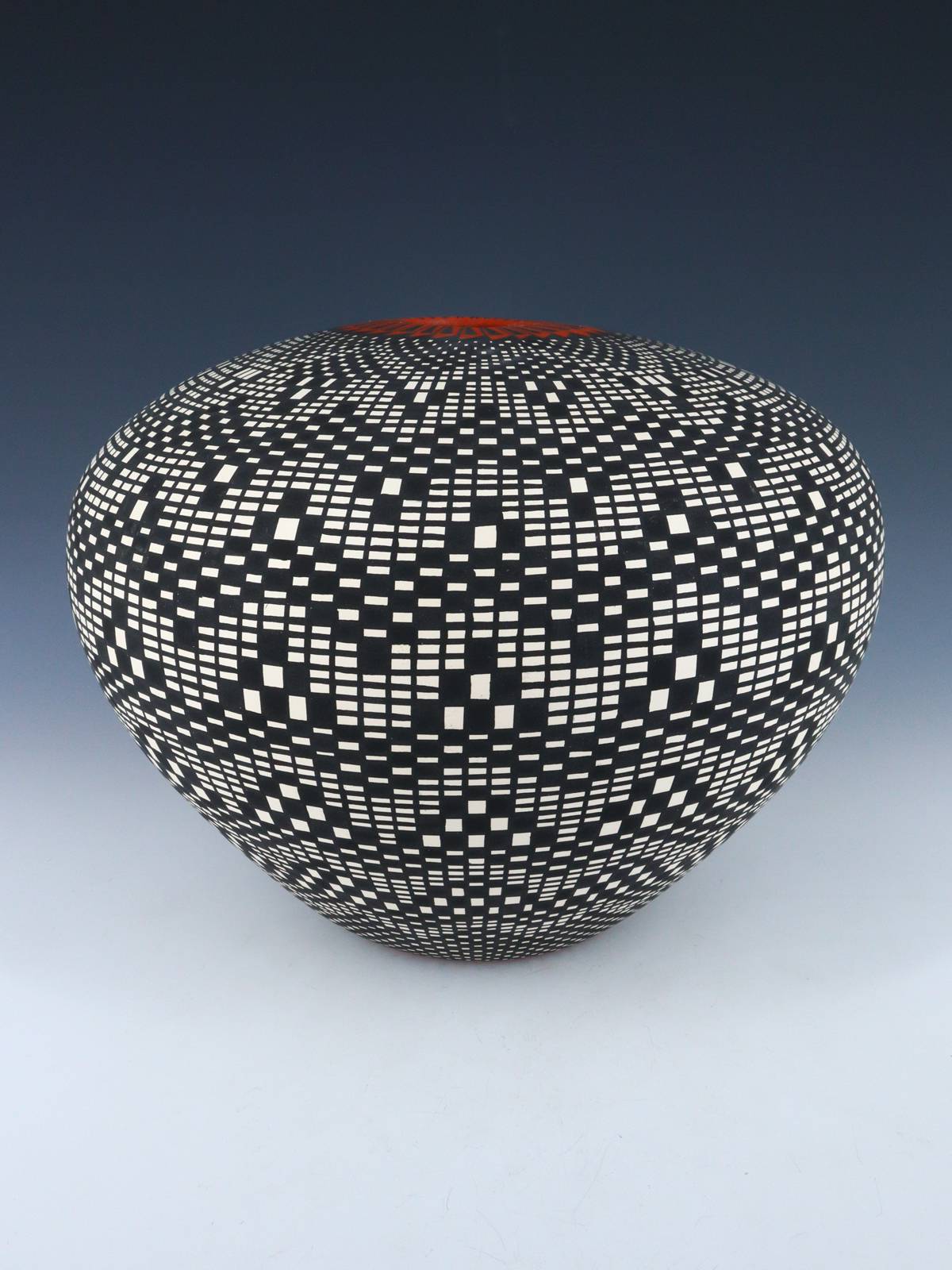 Acoma Pueblo Eye Dazzler Pottery Bowl - PuebloDirect.com