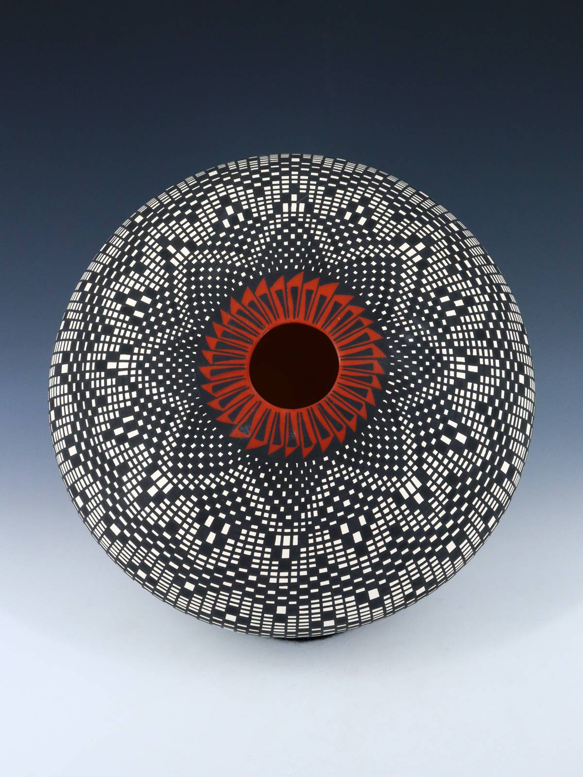 Acoma Pueblo Eye Dazzler Pottery Bowl - PuebloDirect.com