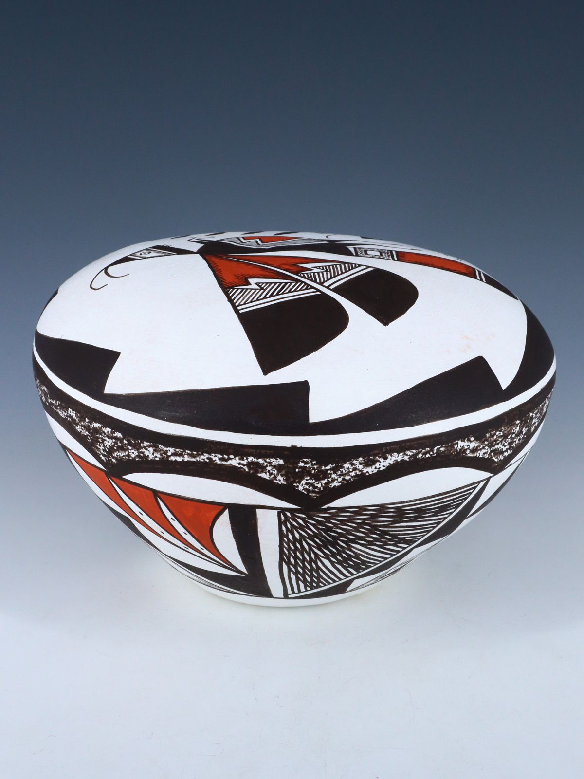 Acoma Style Hand Coiled Seed Pot - PuebloDirect.com