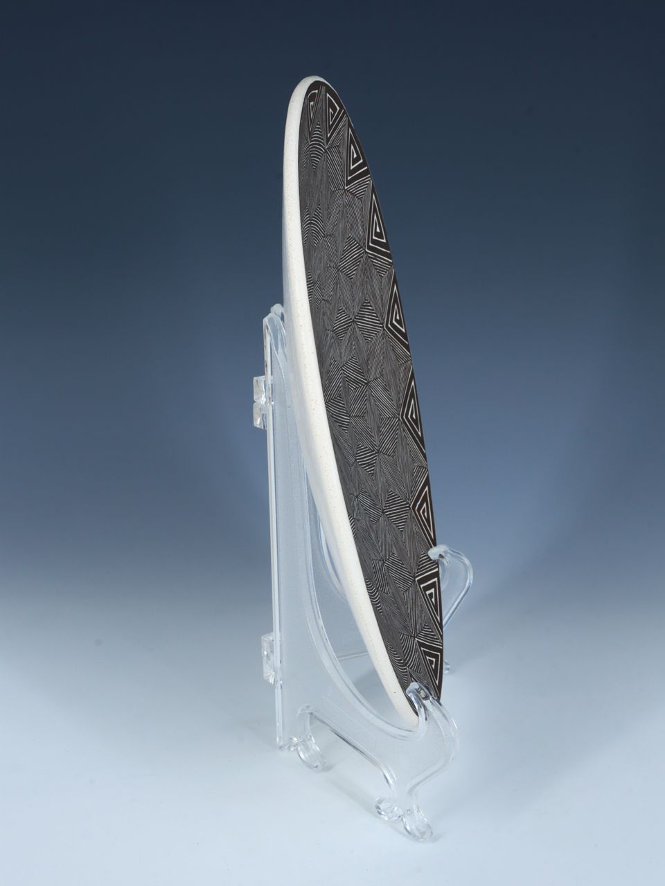 Hand Made Acoma Pueblo Fine Line Pottery Plate - PuebloDirect.com