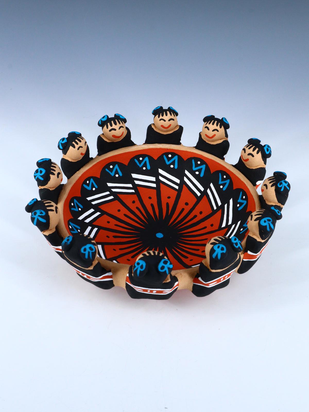 Jemez Pueblo Pottery Storyteller Doll Bowl