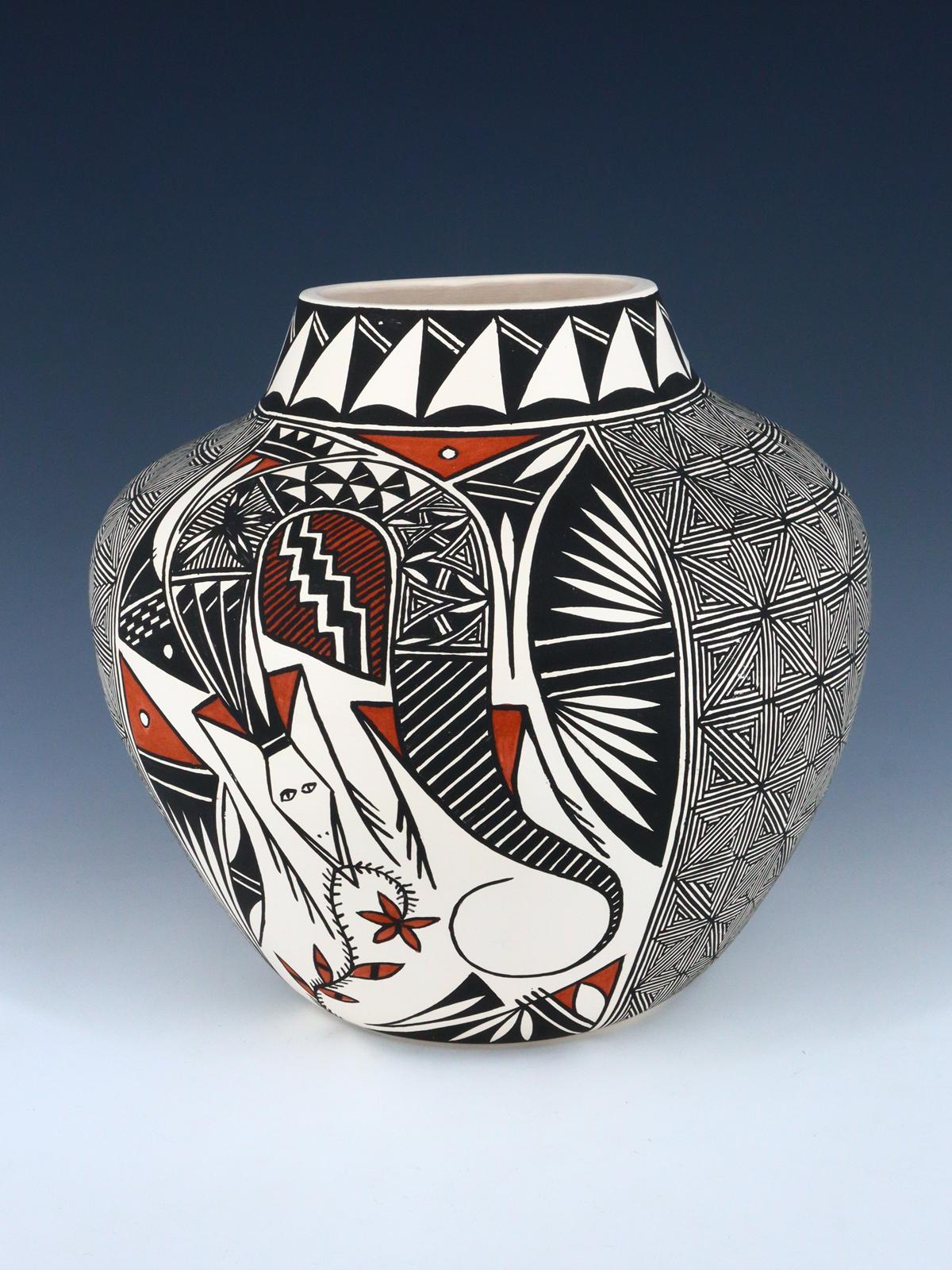 Vase en poterie enroulé à la main Acoma Pueblo