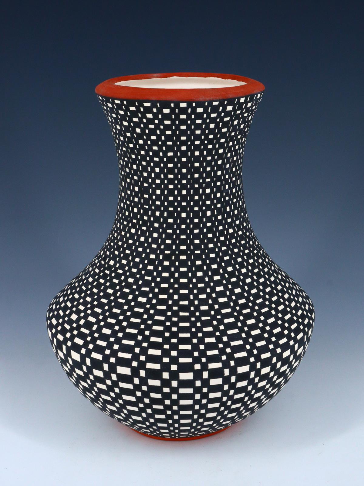 Vase en poterie Acoma Pueblo Eye Dazzler