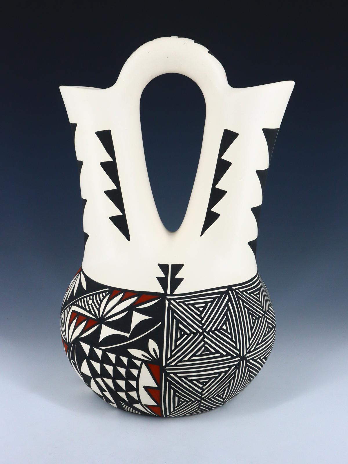 Acoma Pueblo Poterie peinte à la main Olla