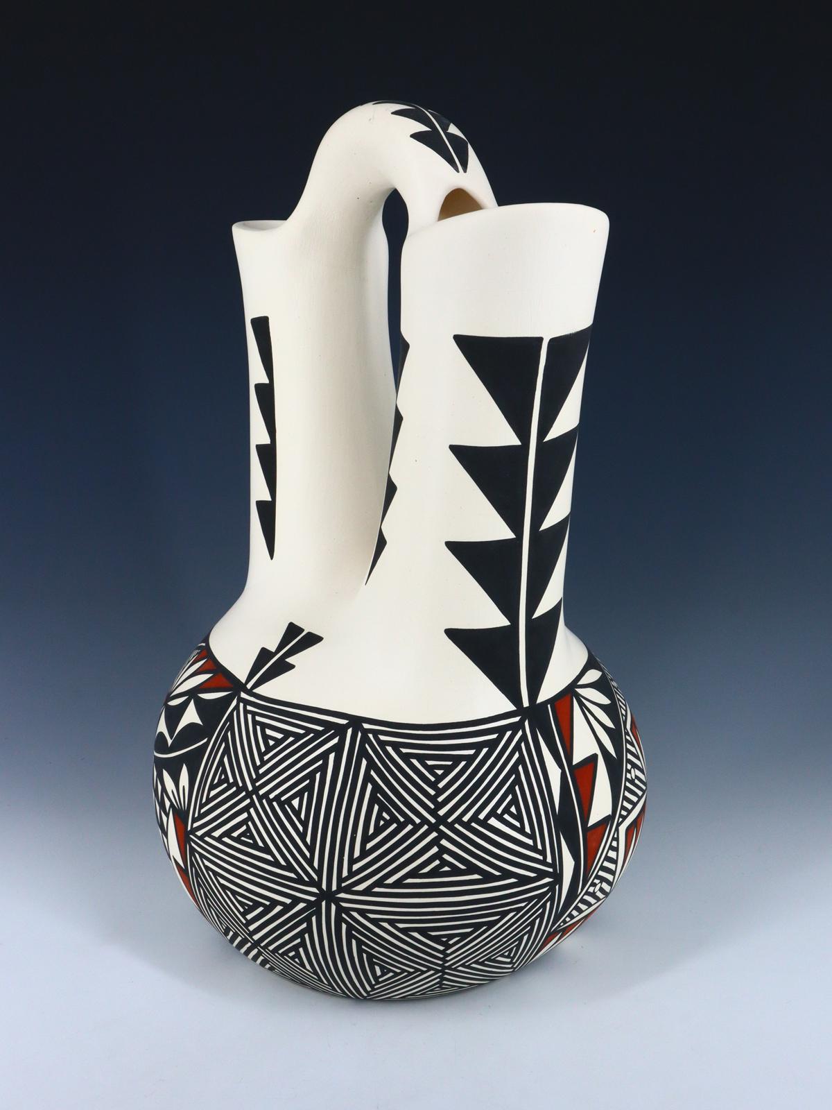 Acoma Pueblo Poterie peinte à la main Olla