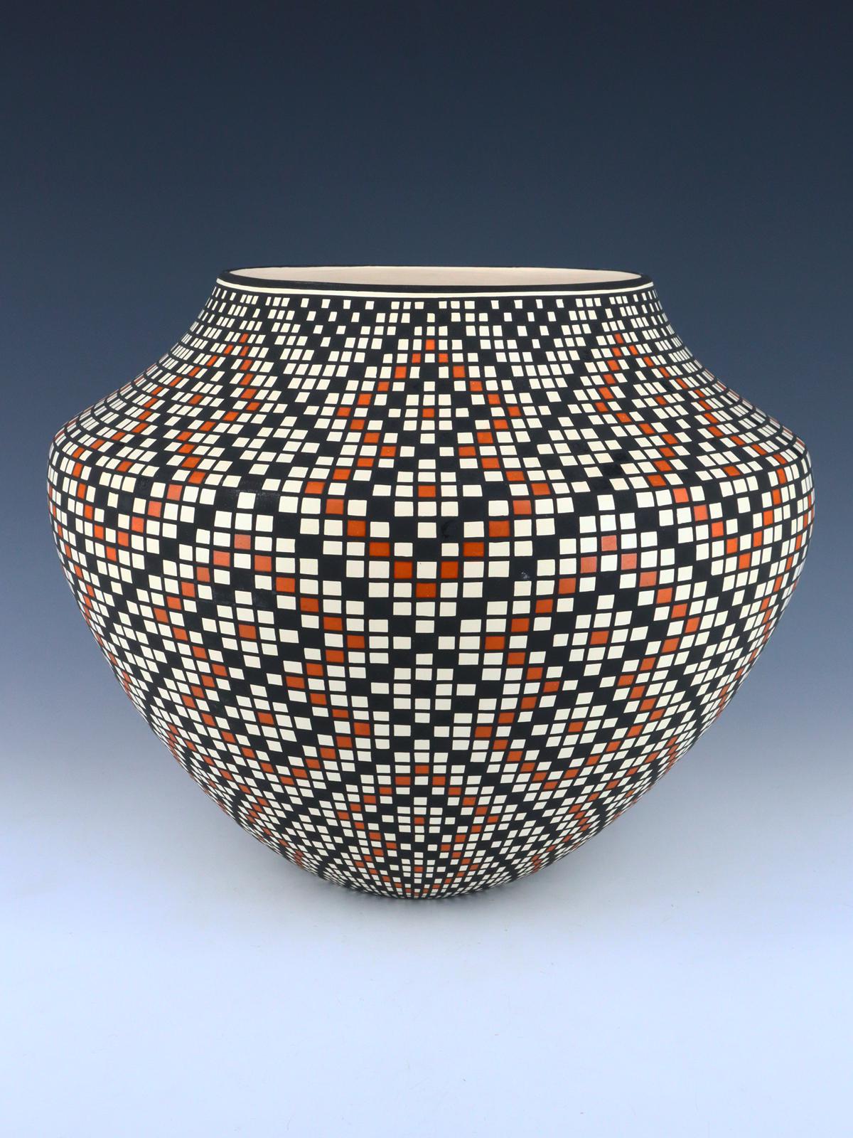 Acoma Pueblo Hand Coiled Fine Line Pottery - PuebloDirect.com