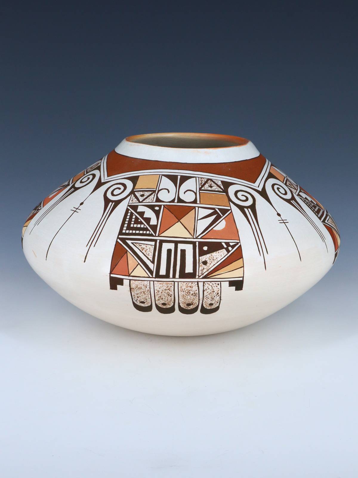 Hopi Hand Coiled Pottery Bowl - PuebloDirect.com
