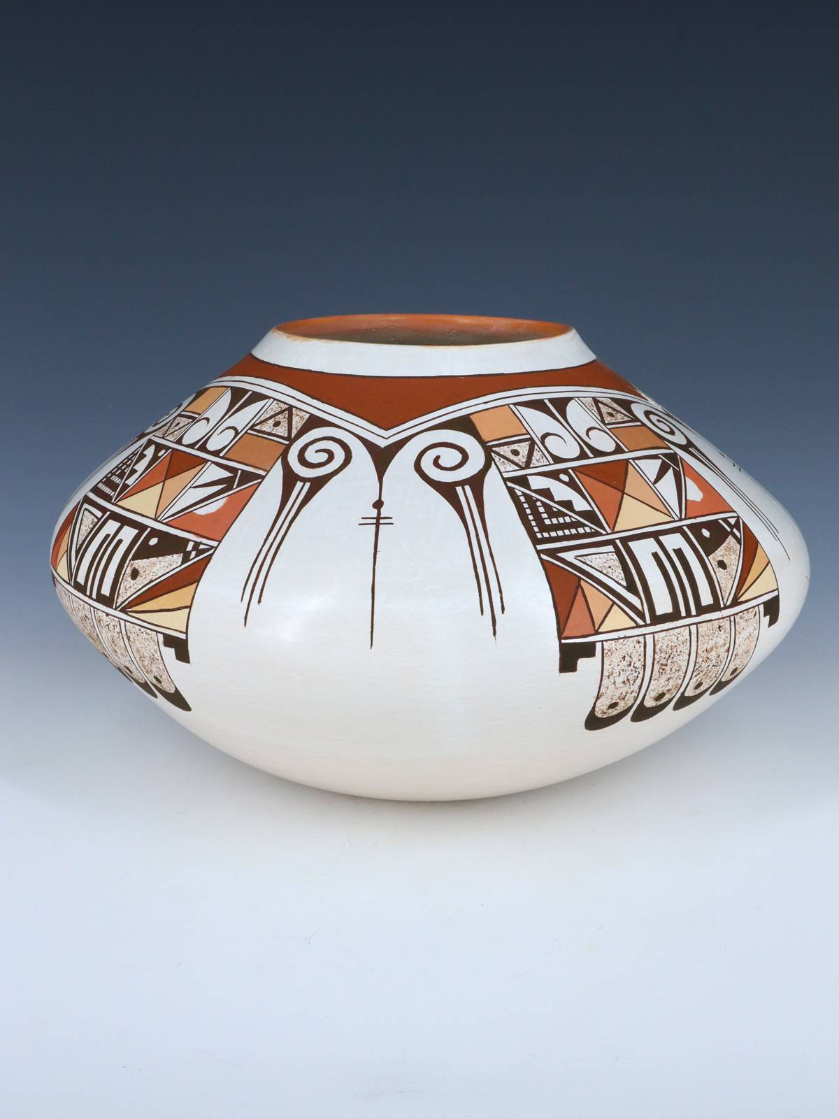 Hopi Hand Coiled Pottery Bowl - PuebloDirect.com