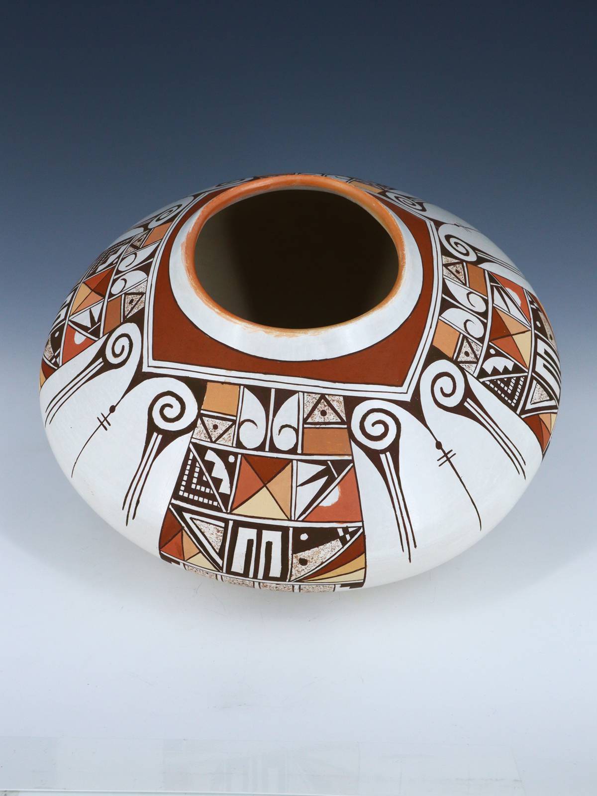 Hopi Hand Coiled Pottery Bowl - PuebloDirect.com