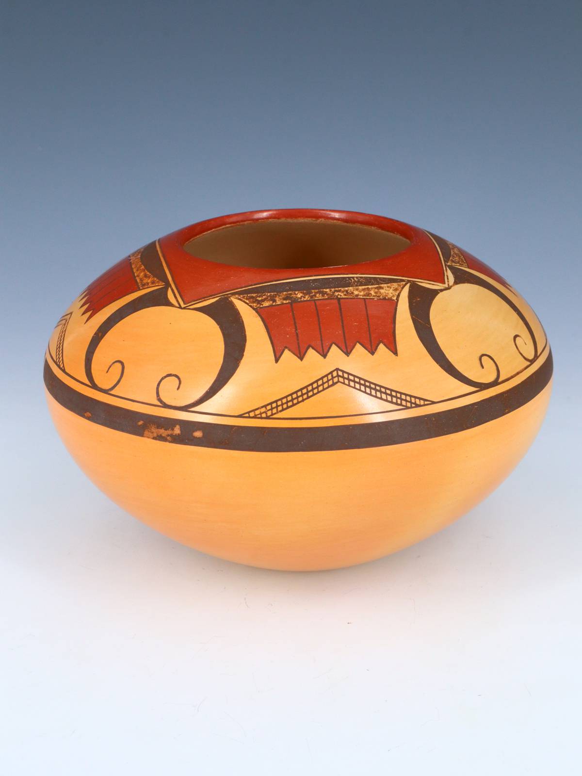 Hopi Hand Coiled Pottery Bowl - PuebloDirect.com
