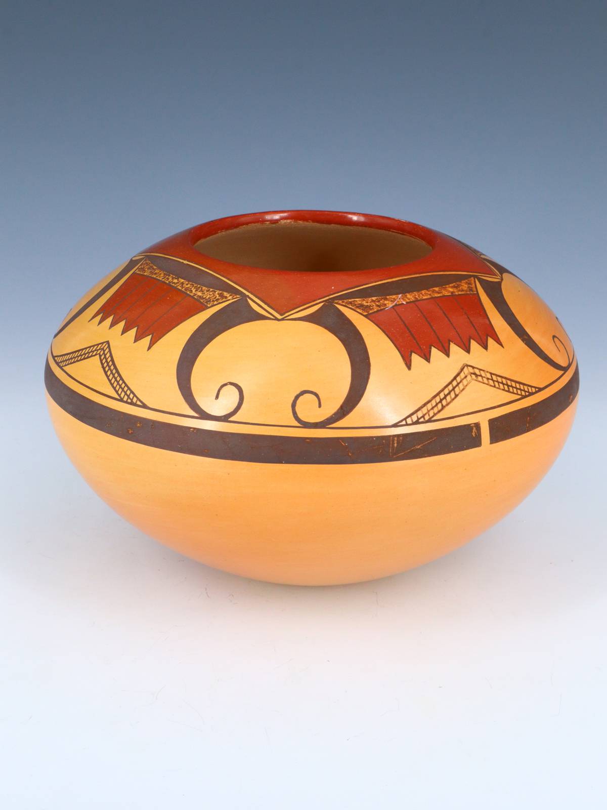 Hopi Hand Coiled Pottery Bowl - PuebloDirect.com