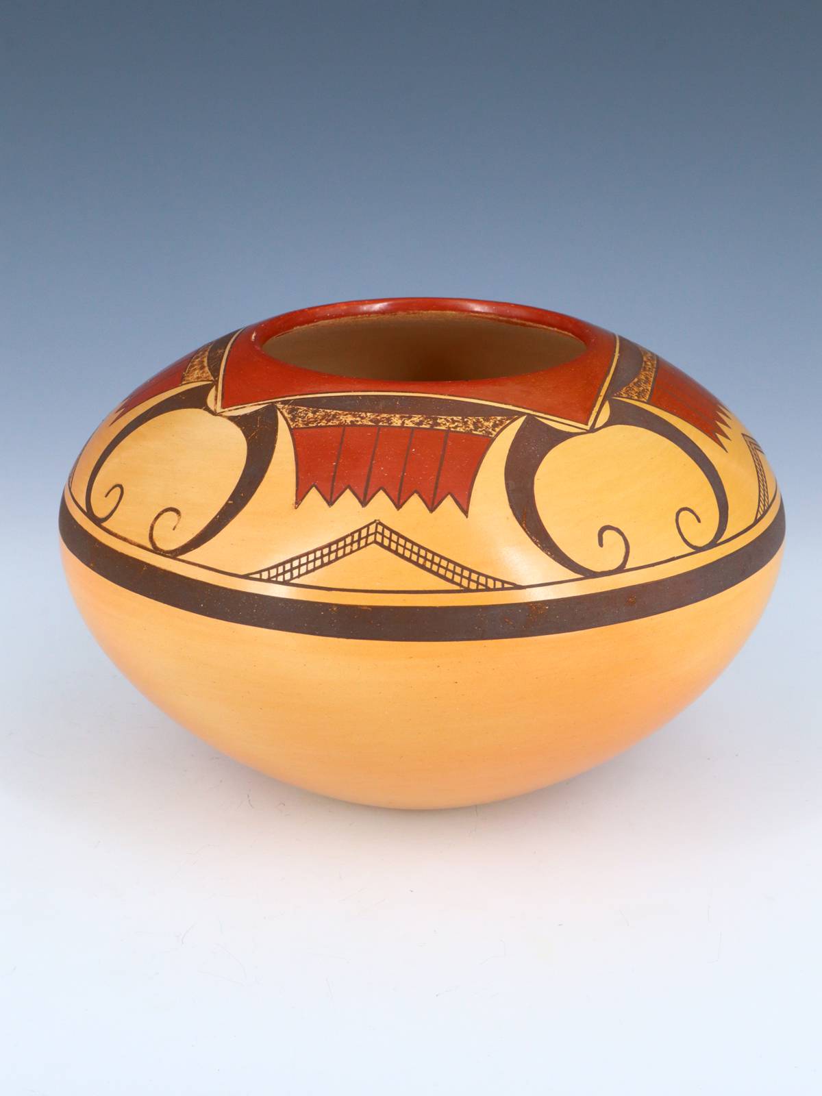 Hopi Hand Coiled Pottery Bowl - PuebloDirect.com