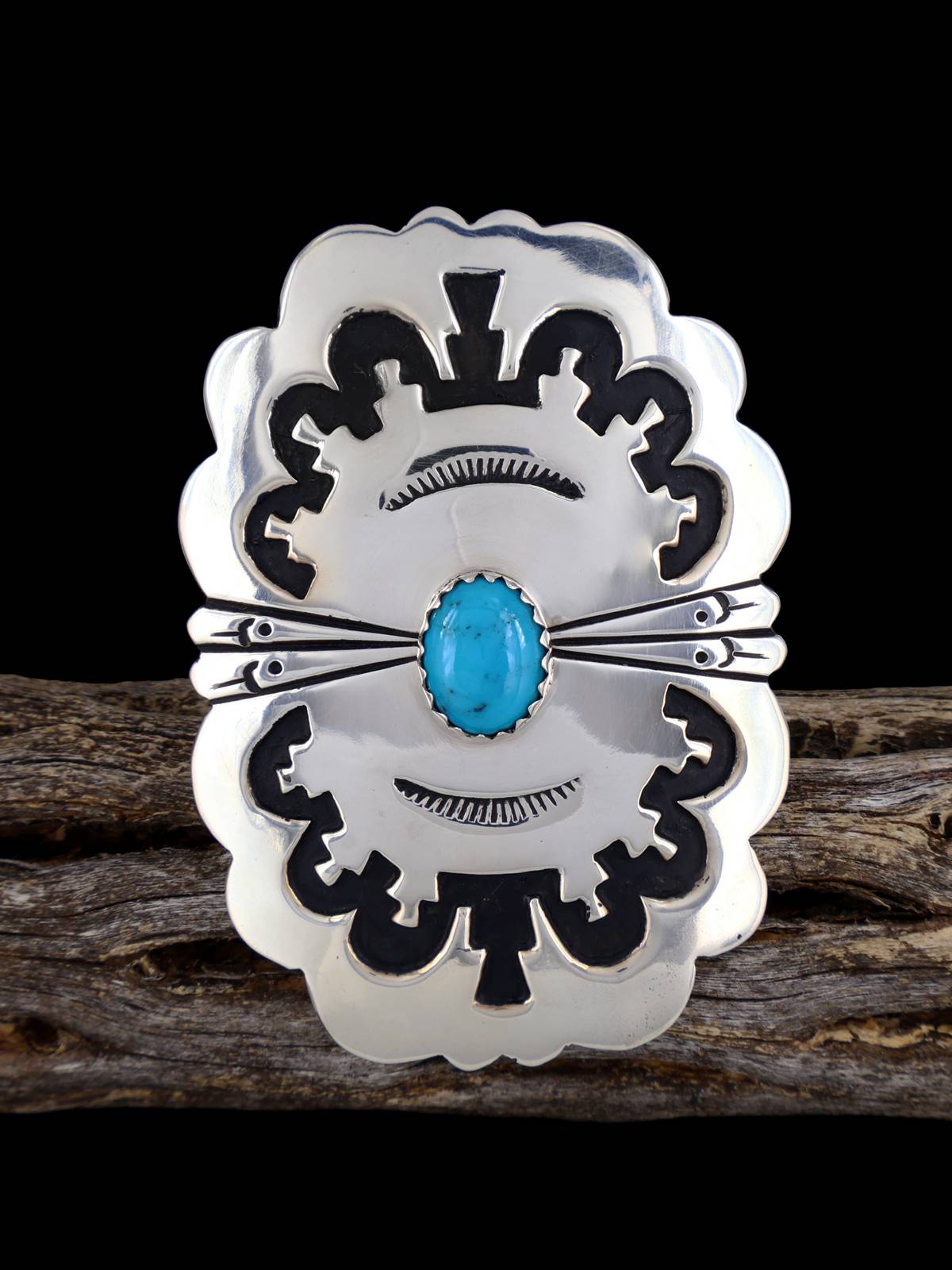 Sterling Silver Overlay Turquoise Ring Size 9 - PuebloDirect.com