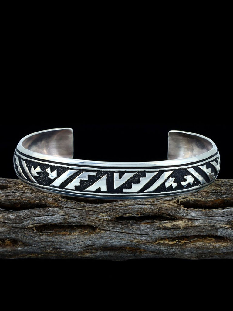Native American Jewelry Hand Crafted Sterling Silver Bracelet - PuebloDirect.com