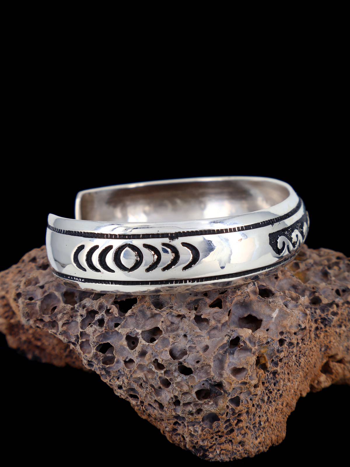Native American Sterling Silver Overlay Bracelet