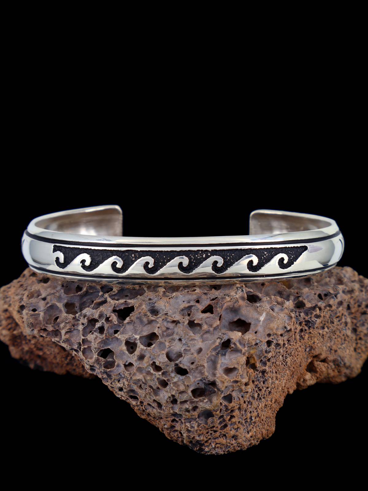 Native American Sterling Silver Overlay Bracelet