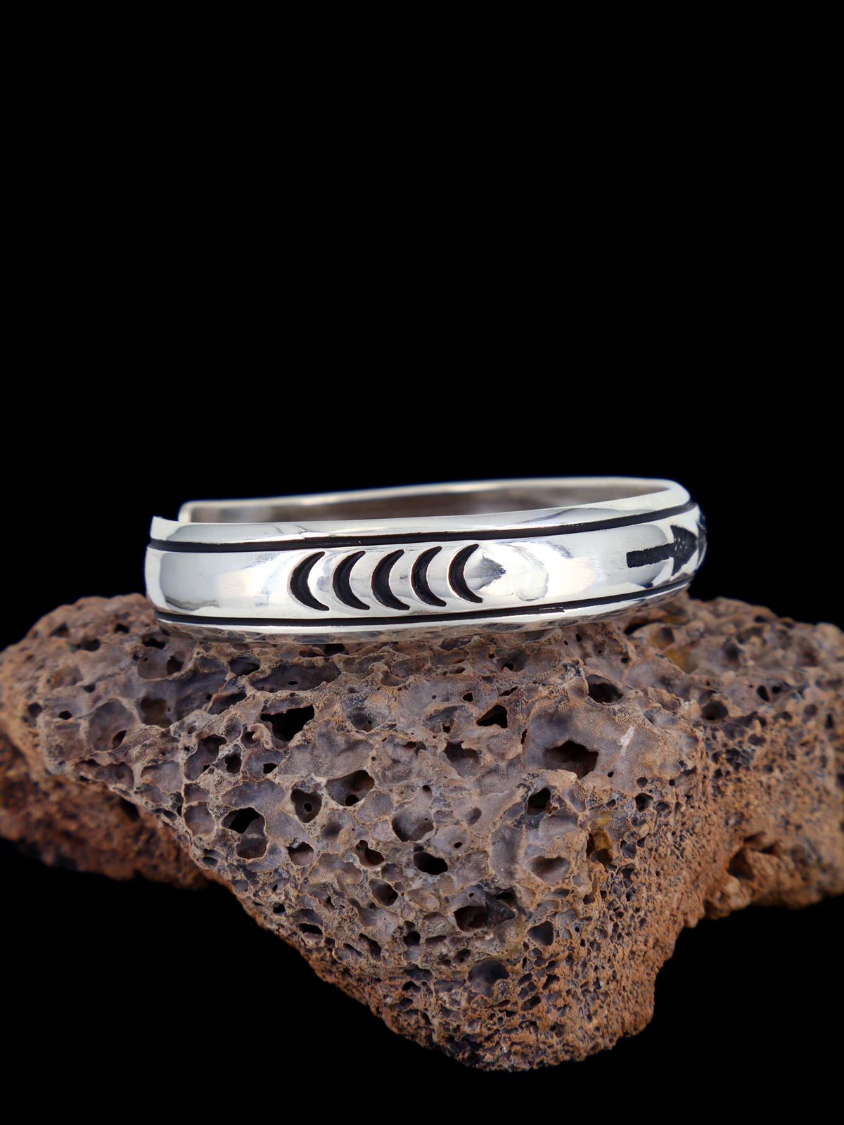 Native American Sterling Silver Overlay Bracelet