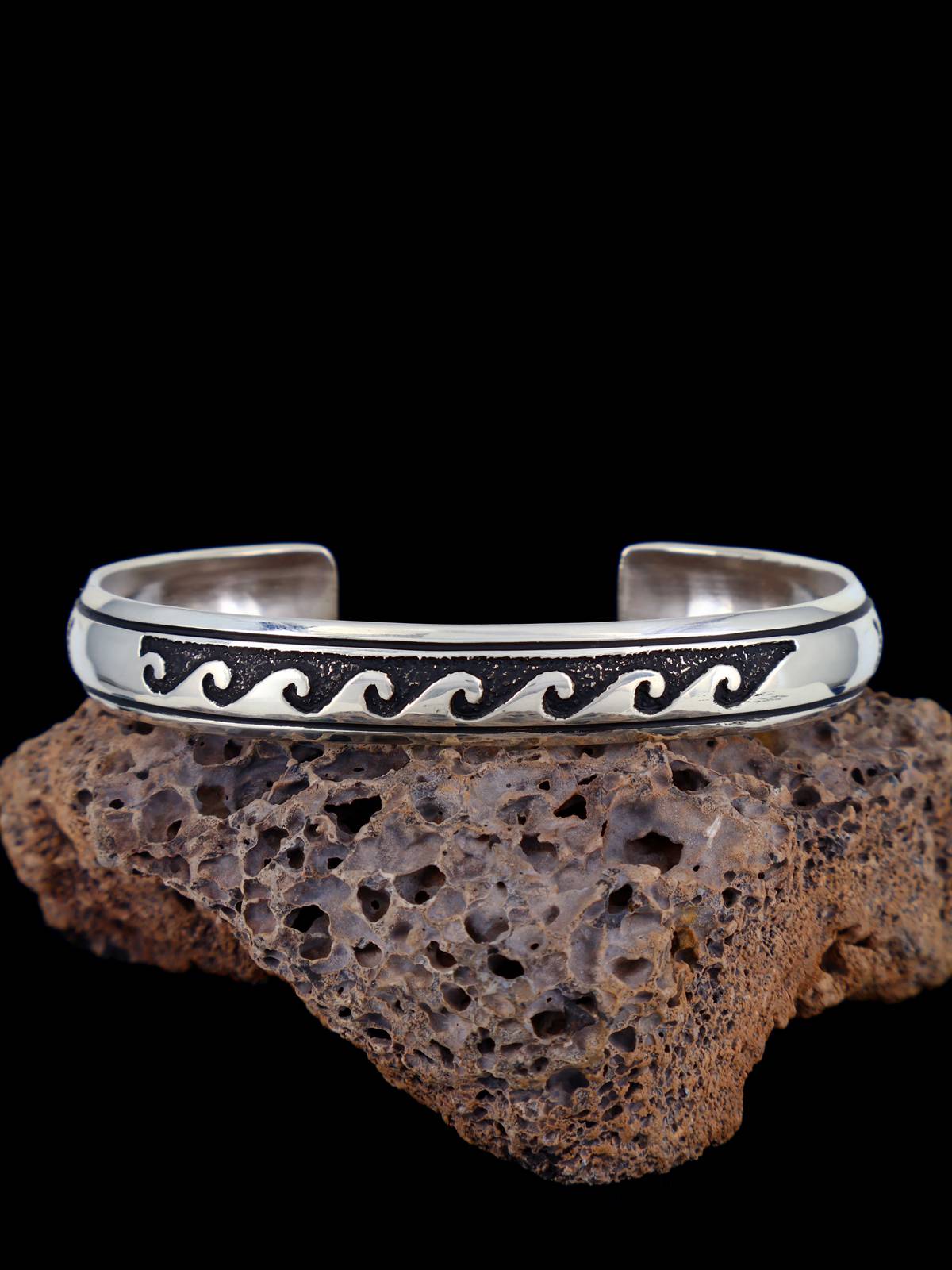 Native American Sterling Silver Overlay Bracelet