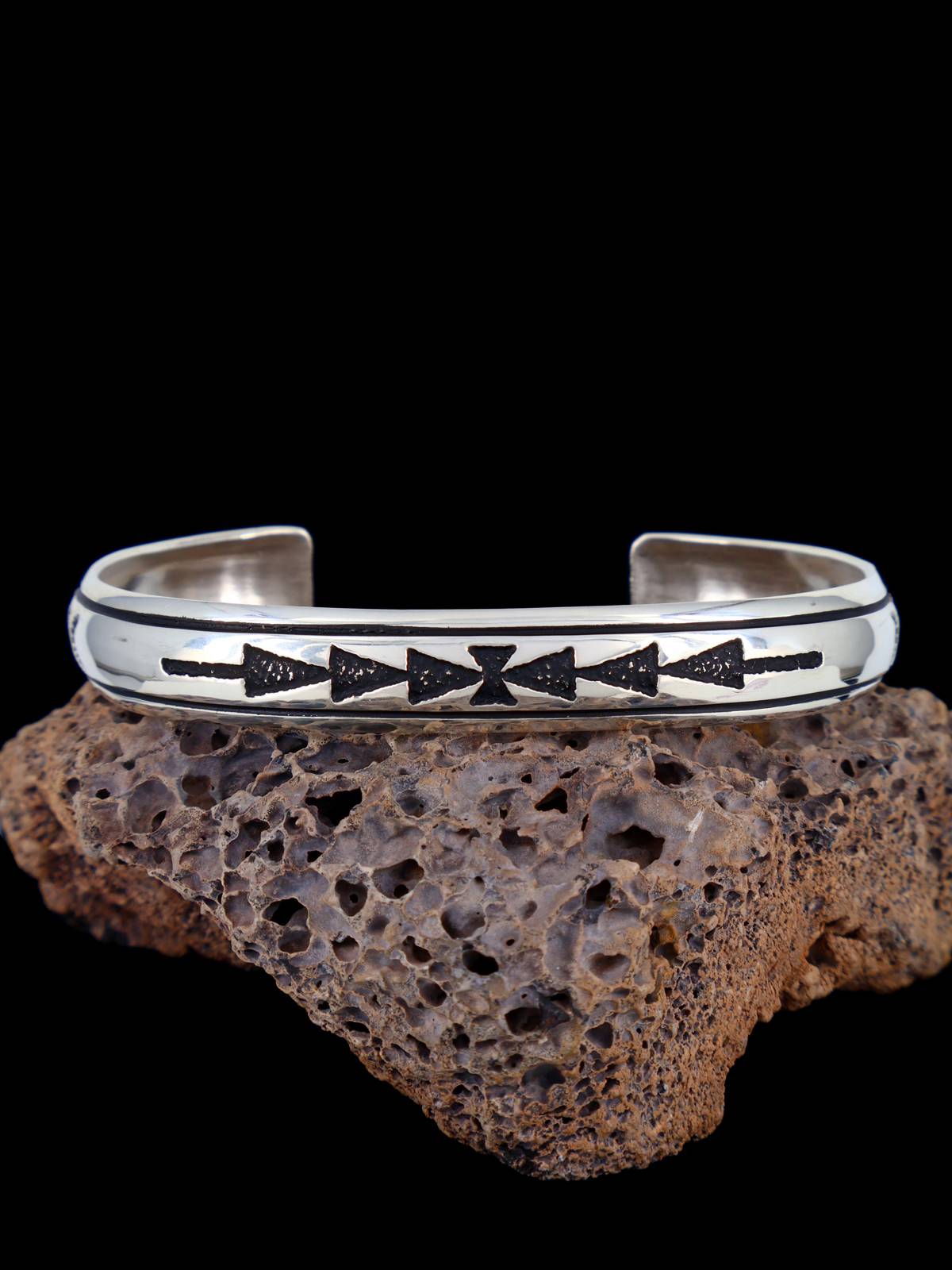 Native American Sterling Silver Overlay Bracelet