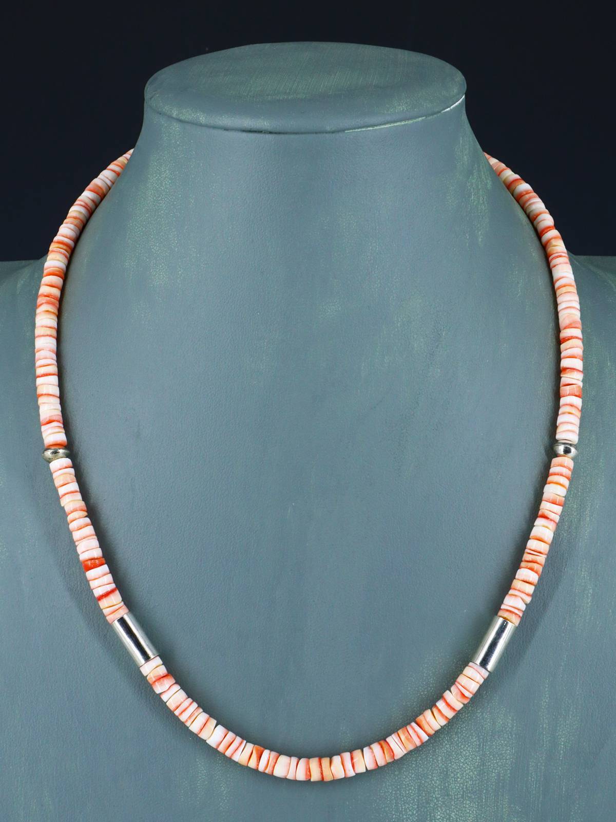 20" Navajo Single Strand Spiny Oyster Necklace