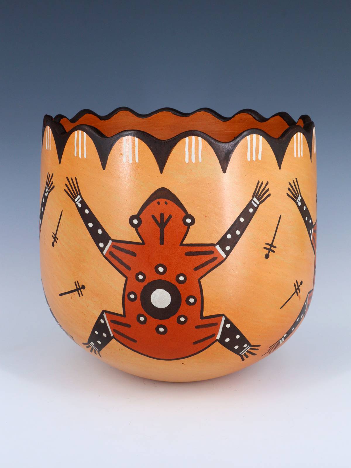 Hopi Hand Coiled Pottery Bowl - PuebloDirect.com