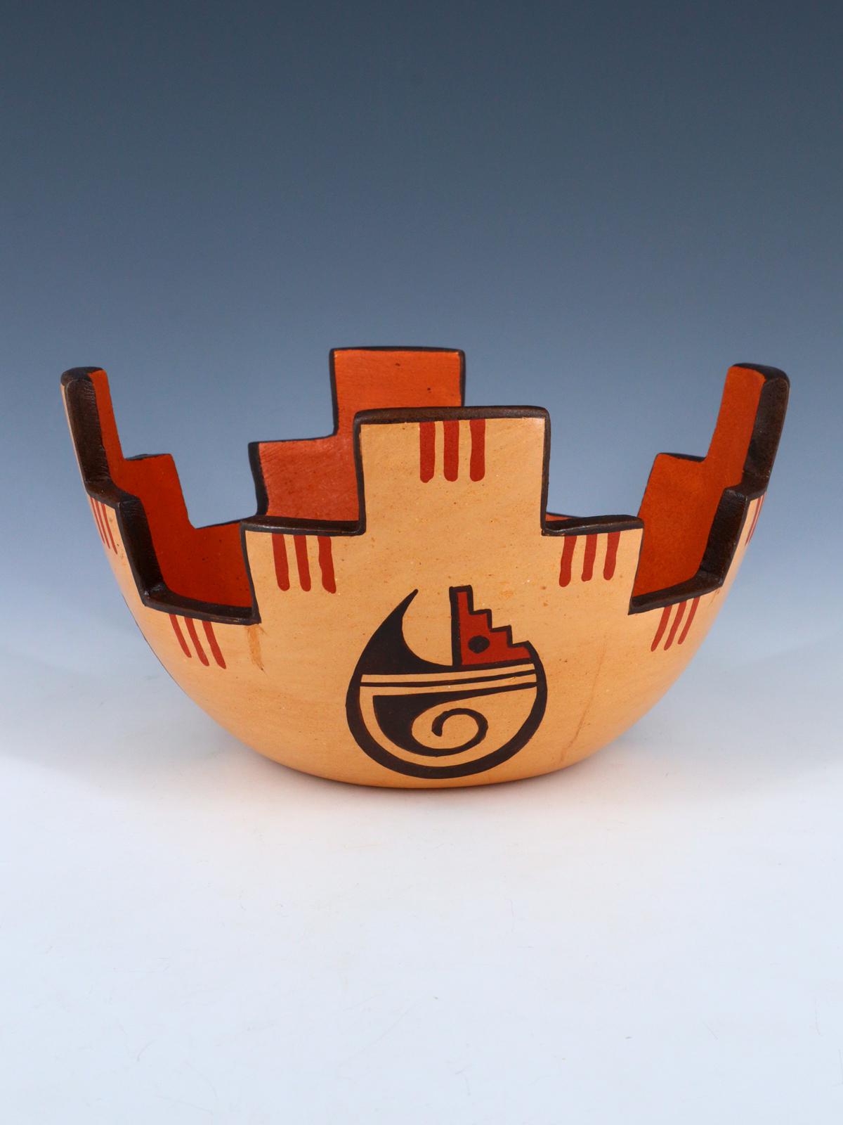 Hopi Hand Coiled Pottery Bowl - PuebloDirect.com