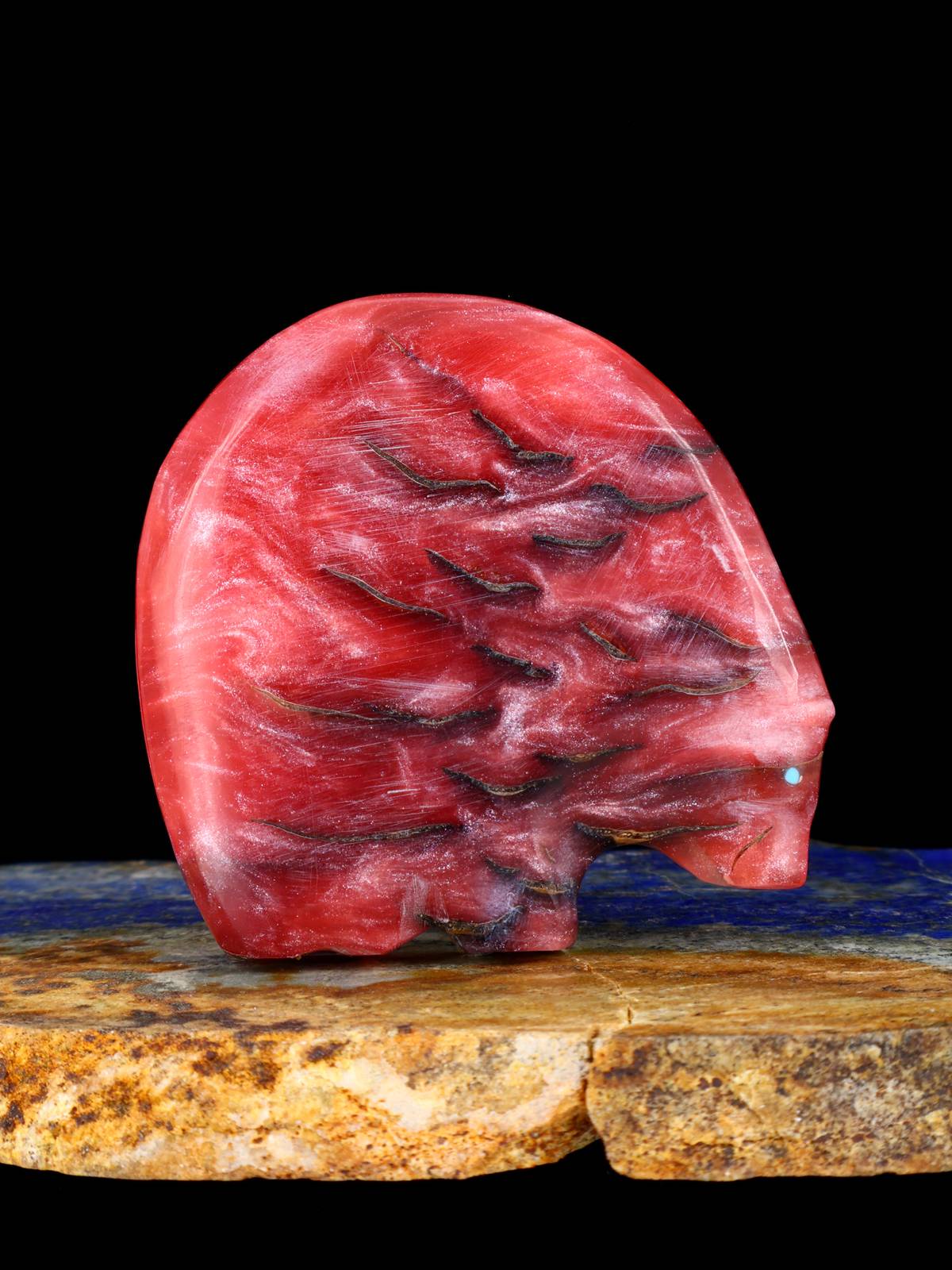 Pinecone in Resin Medicine Bear Zuni Fetish
