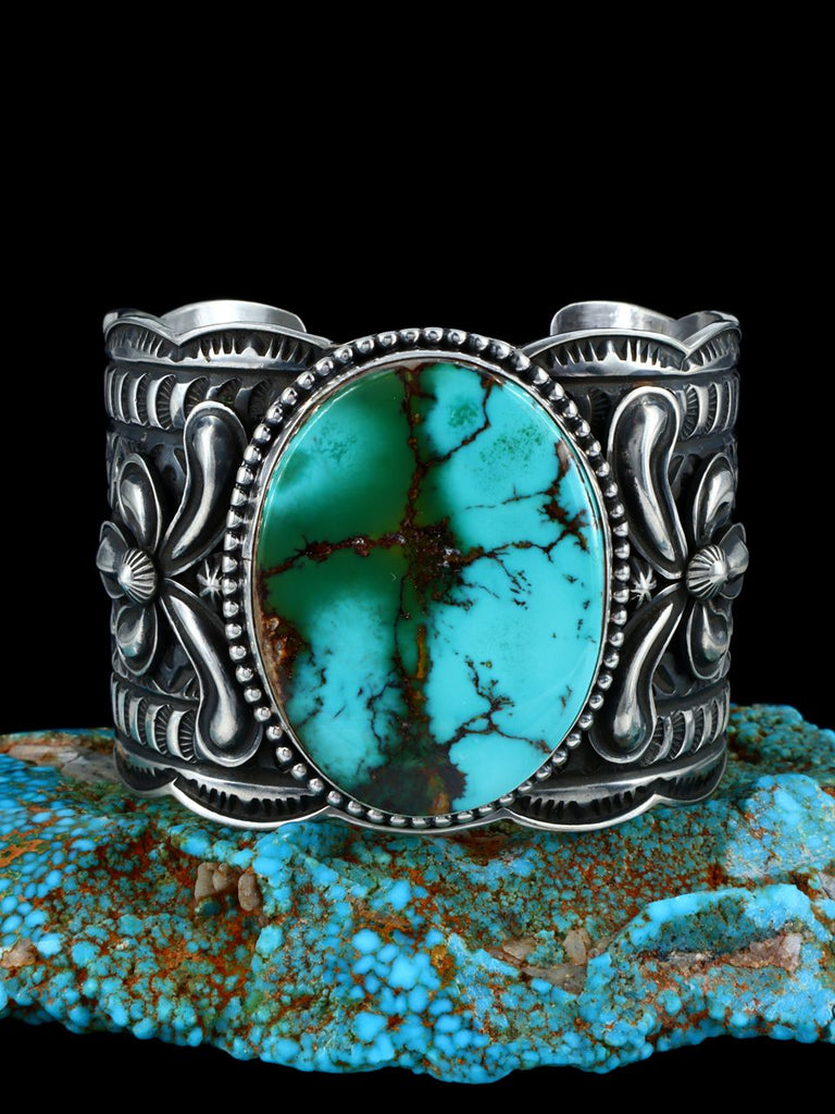 Native American Indian Jewelry Natural Royston Turquoise Cuff Bracelet - PuebloDirect.com