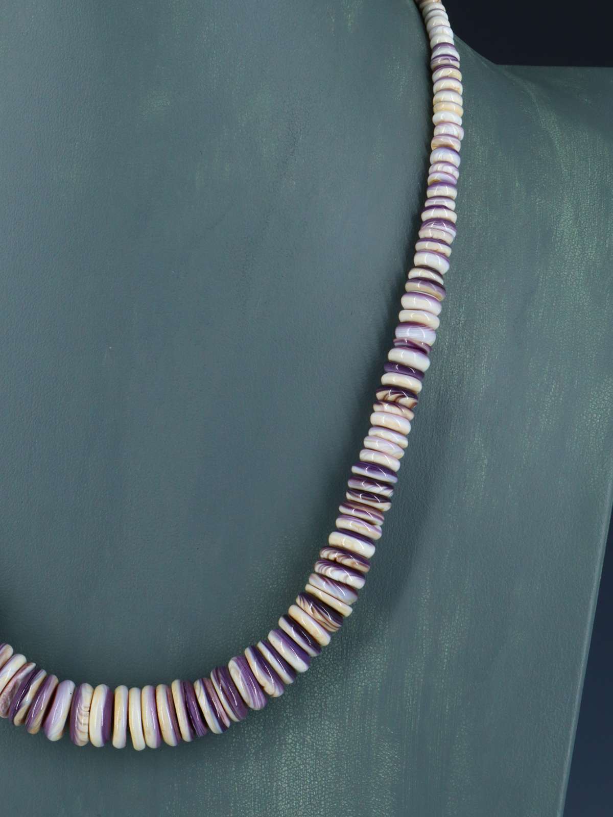 Navajo Single Strand Wampum Shell Necklace