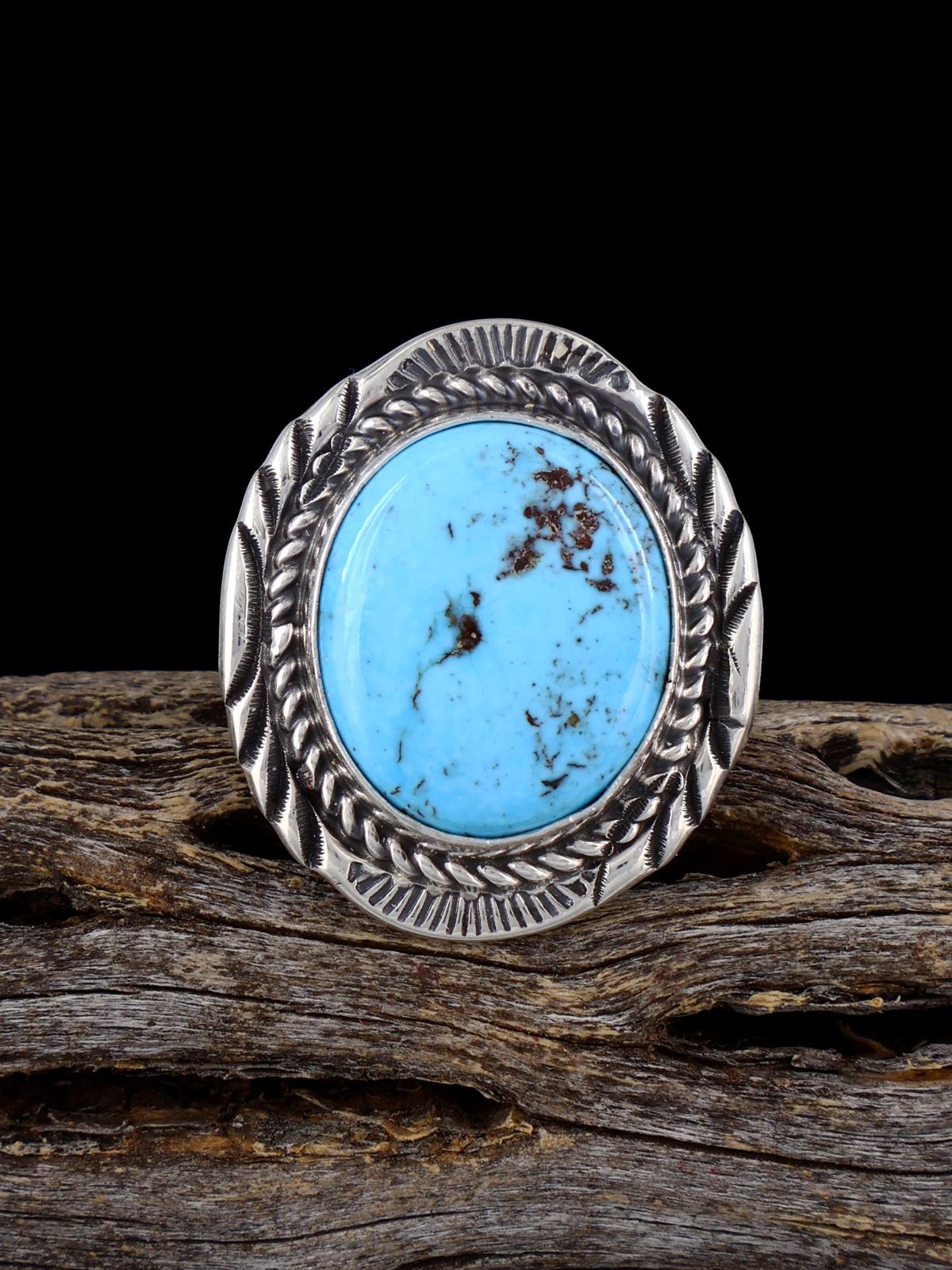 Anillo Golden Hill con turquesa, talla 6 1/2
