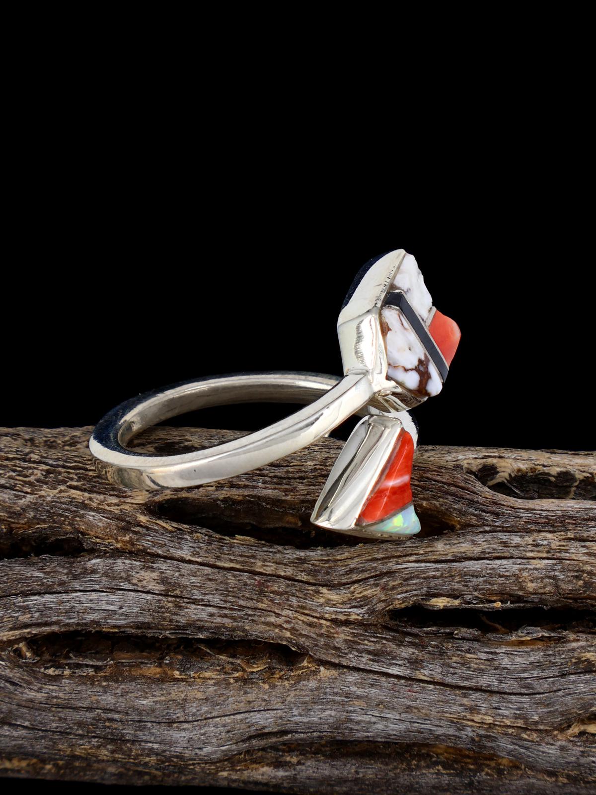 Multistone Inlay Arrow Ring, Size 8 1/2